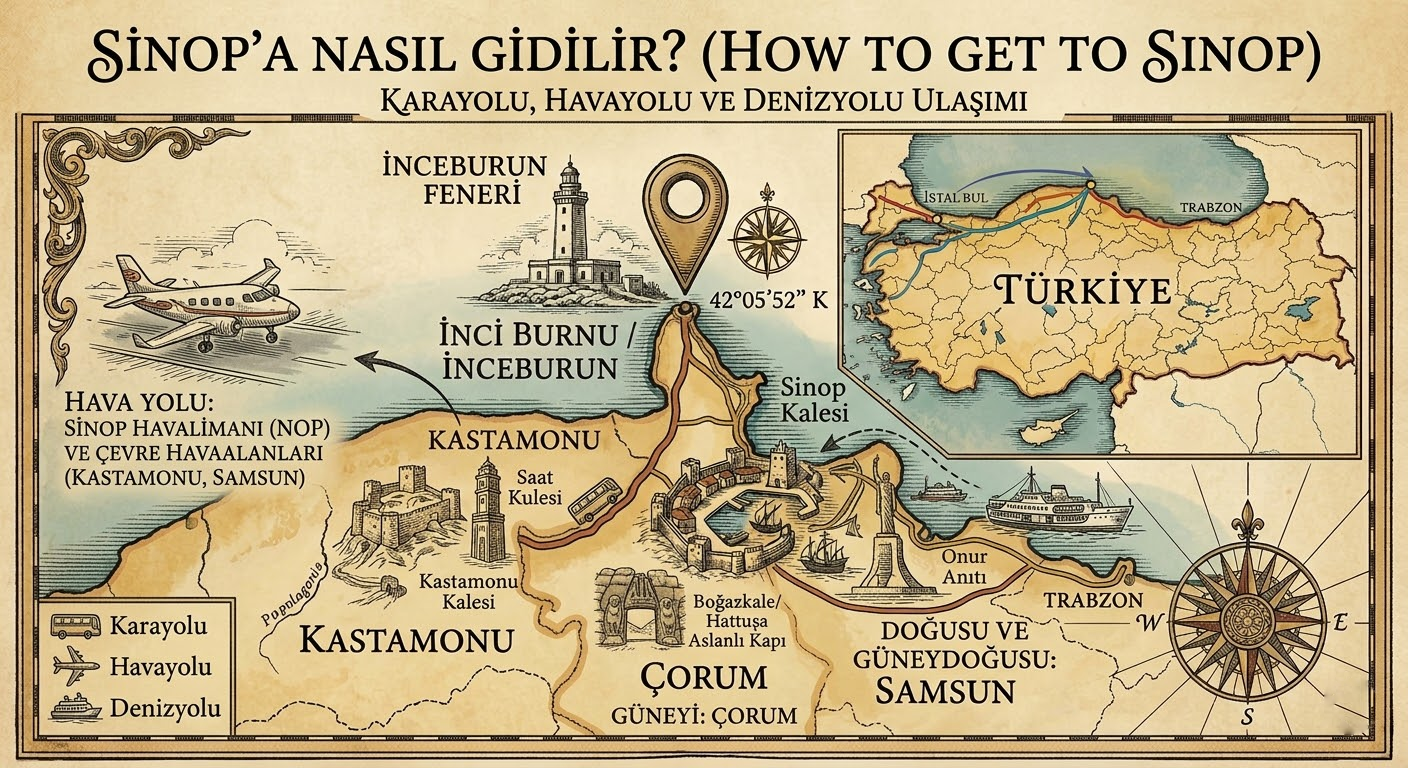 Sinop’a Nasıl Gidilir?